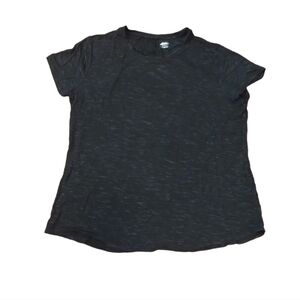 Avia Stretch Black Crew-Neck T-shirts Women XL-XG (16-18) short sleeve shirt